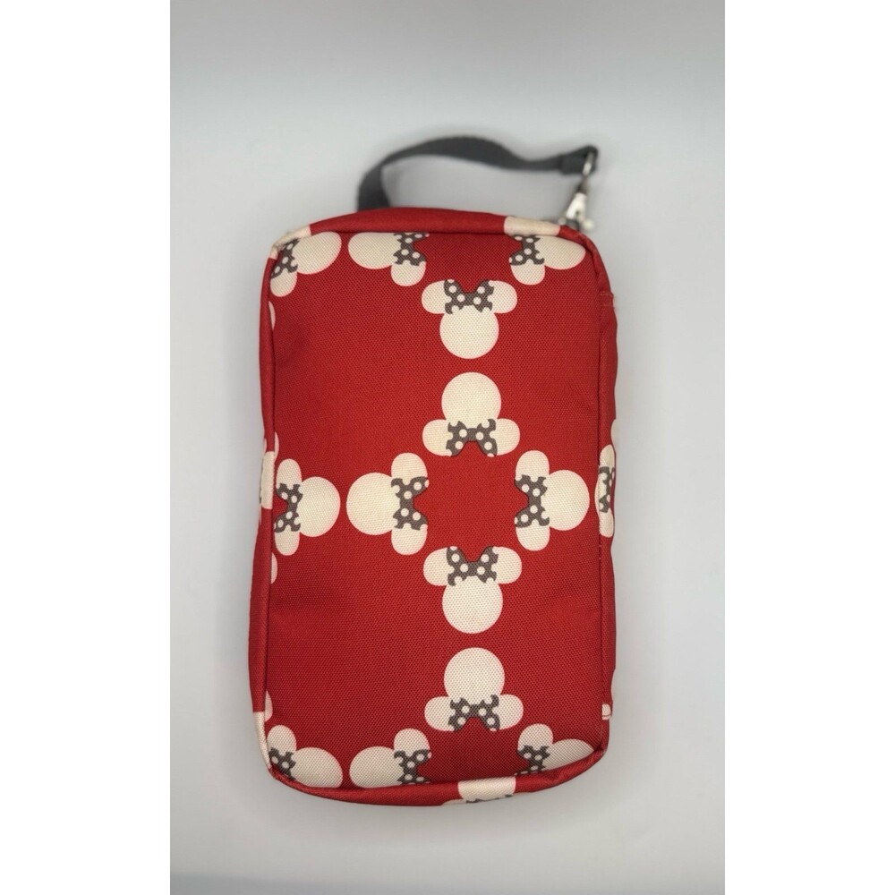 Disney Minnie Mouse Red Travel Organizer Zip Case Pouch